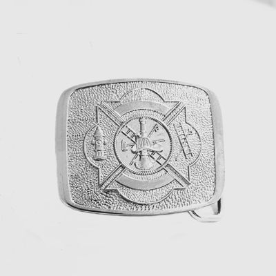 Buy 2.5 Inch Metal Belt Buckle Zinc Alloy Die Casting Fire Department Belt Buckle online manufacture