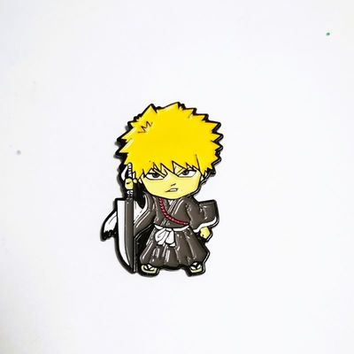 Mua 40x28mm Stamped sắt mềm nhôm Lapel Pin với Black cao su ly hợp online manufacture