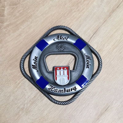 Αγορά 3D Die Casting Zinc Alloy Metal Ψυγείο Μαγνήτης Διακόσμηση Φωτογραφία της πόλης του Αμβούργου online manufacture