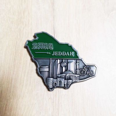 Beli 3D Die Cast Travel Refrigerator Magnet Perak Antik Dekorasi Lemari Es Magnet online manufacture