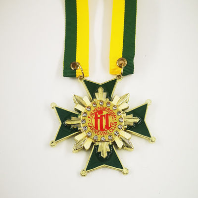 Купить FCC Diecast Zinc Alloy Carnival Medal Золото покрытая сзади с печатью и наклейкой online manufacture