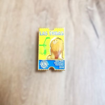 kupować Zastosowany Konwencja Lions Club miękka emalia w połączeniu z twardą emalia metalowa lapel pin online manufacture