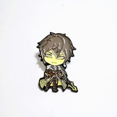 Anime Ninja Custom Soft Enamel Pins With Dyed Black Finishing And Rubber Clutch