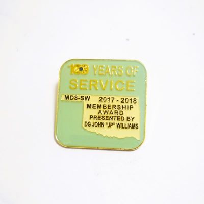 Gold Lions Club Custom Soft Enamel Pins With Epoxy Coating And Metal Clutches