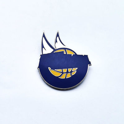 Stamped Iron Metal Custom Hard Enamel Pins With Butterfly Clutches And Textured Back