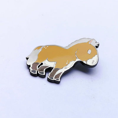 Black Nickel Cute Animal Design Zinc Alloy Die Casted Hard Enamel Lapel Pins with Double Posts