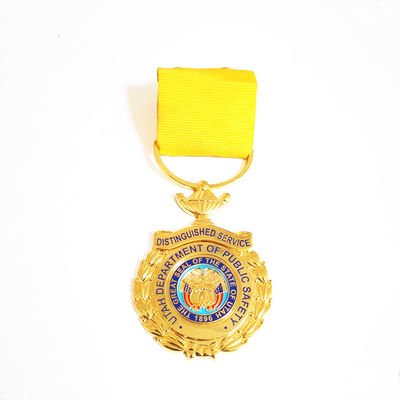 Die Cast Zinc Alloy Enamel Medal Badge Utah Department Of Public Safety Service