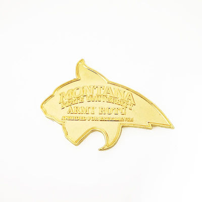 3 Inch Gold Finish Zinc Alloy Diecasted Bottle Opener For Montana State University Fans