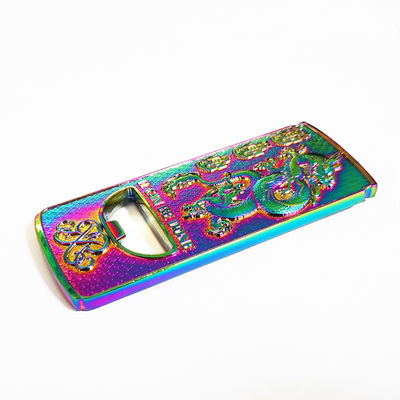 Diecast Zinc Alloy Military Metal Bottle Openers With 3D Design And Rainbow Finish