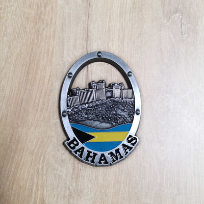3D Bahamas Zinc Alloy Tourism Custom Fridge Magnets For Refrigerator Decoration