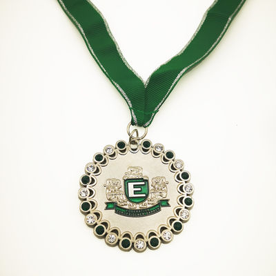 Narren Design Soft Enamel Carnival Medallion 3D Silver Plating Back With Velcro