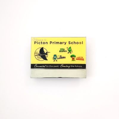Picton Primary School Custom Enamel Badge Lapel Pin With Rubber Clutches